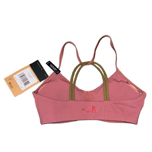 THE NORTH FACE BRALETTE WITH LEAD IN WILD GINGER HAS REMOVABLE PADS SIZE XS NWT - Picture 2 of 4
